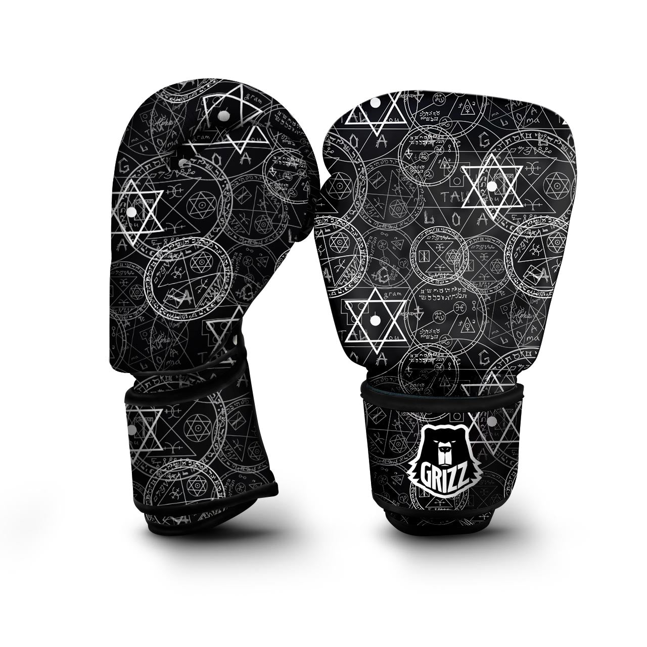 Pentagram Gothic Witch Boxing Gloves-grizzshop