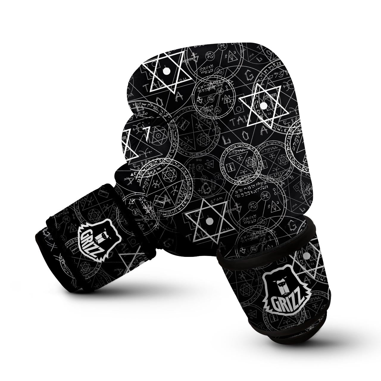 Pentagram Gothic Witch Boxing Gloves-grizzshop
