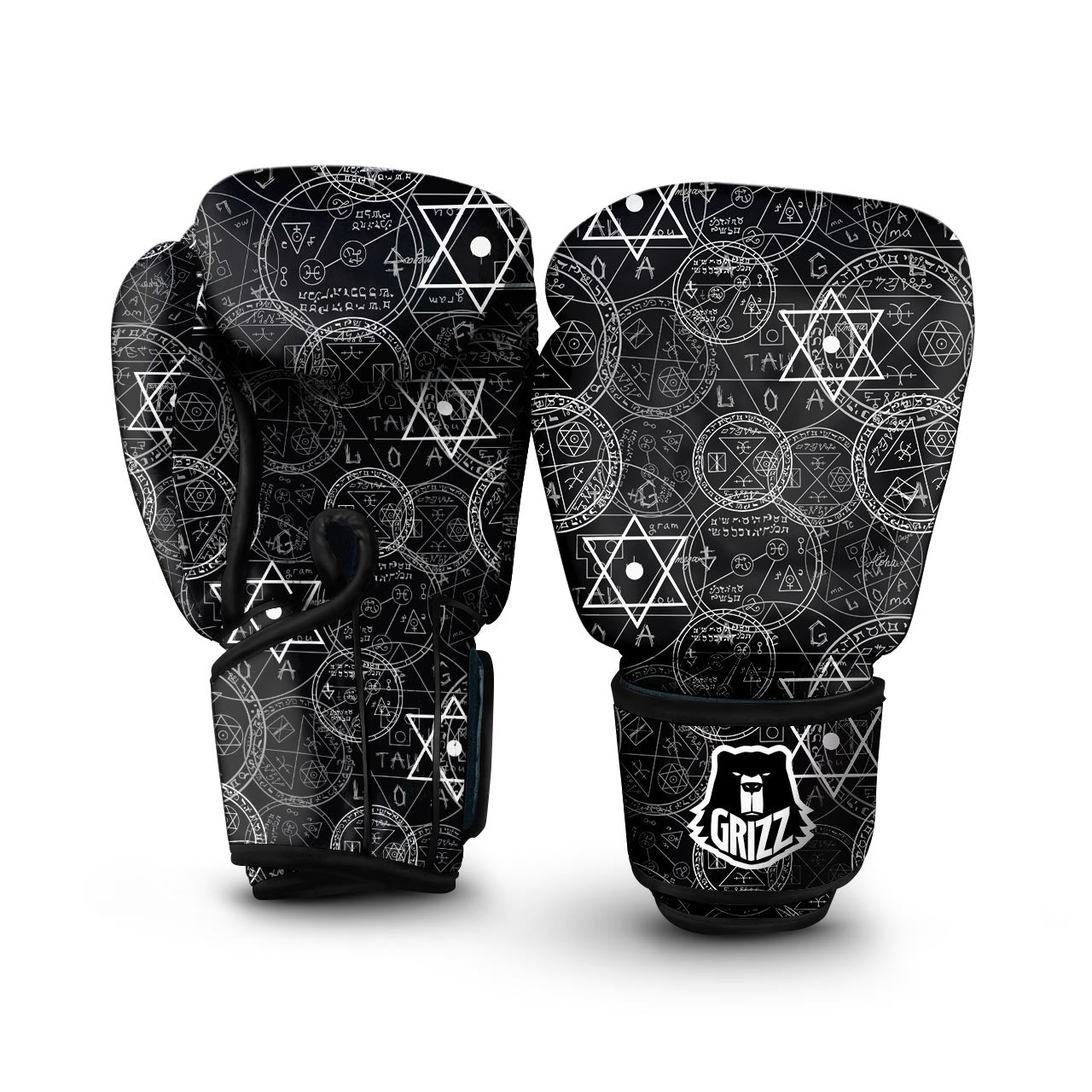 Pentagram Gothic Witch Boxing Gloves-grizzshop