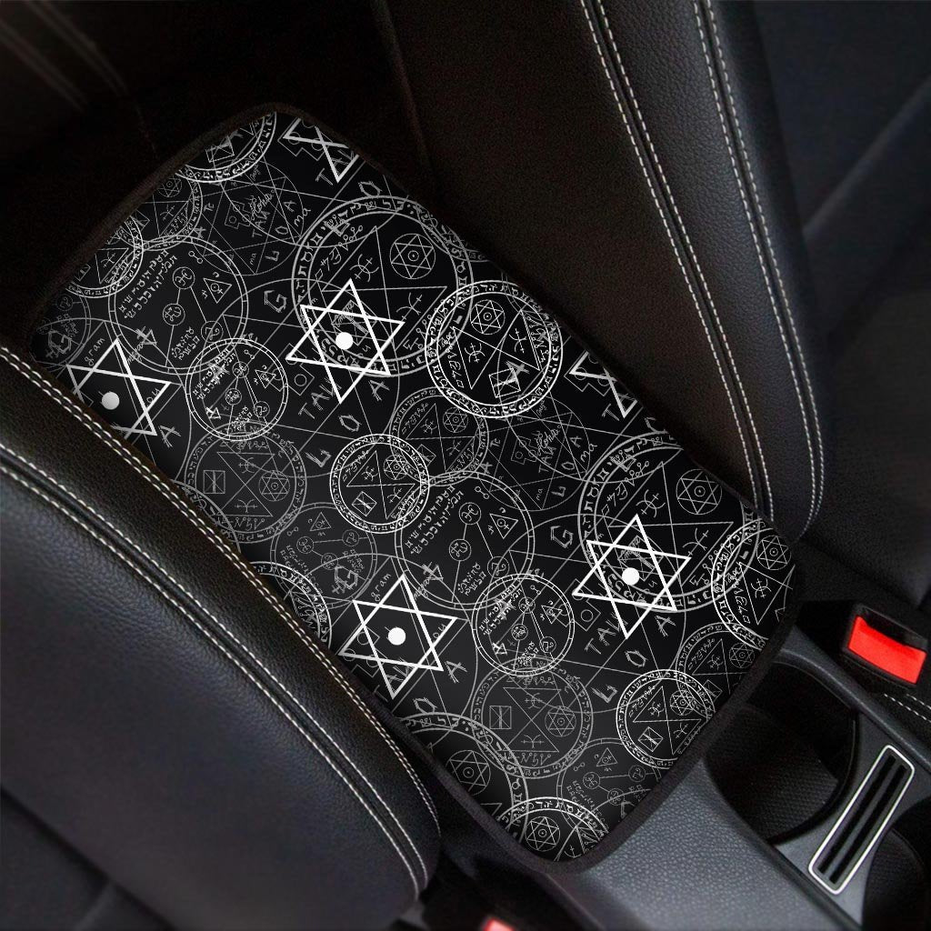 Pentagram Gothic Witch Car Console Cover-grizzshop