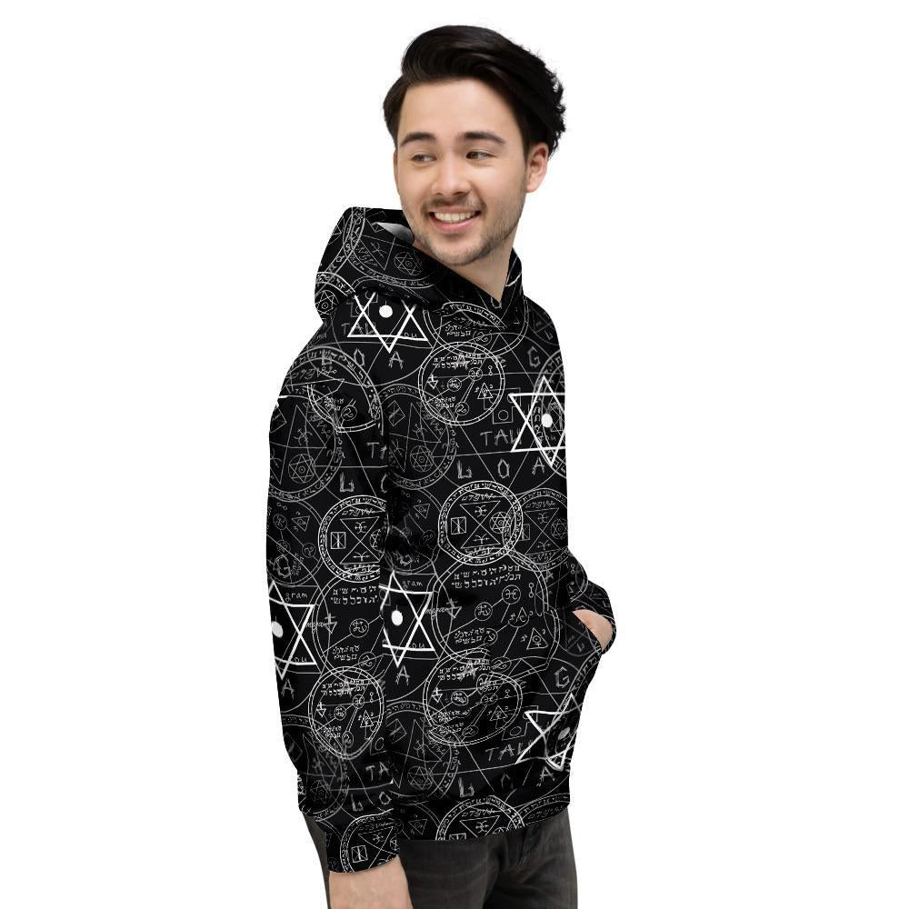 Pentagram Gothic Witch Men's Hoodie-grizzshop