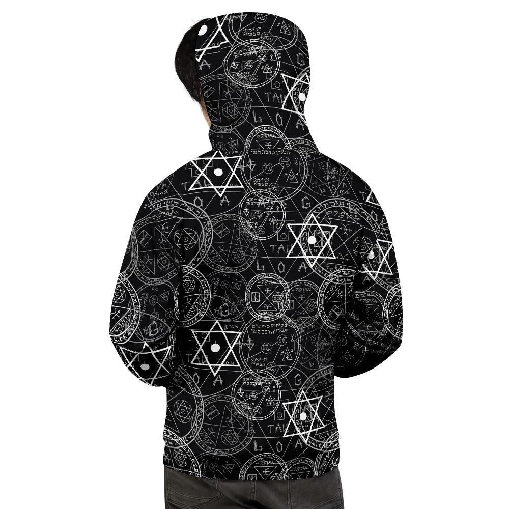 Pentagram Gothic Witch Men's Hoodie-grizzshop