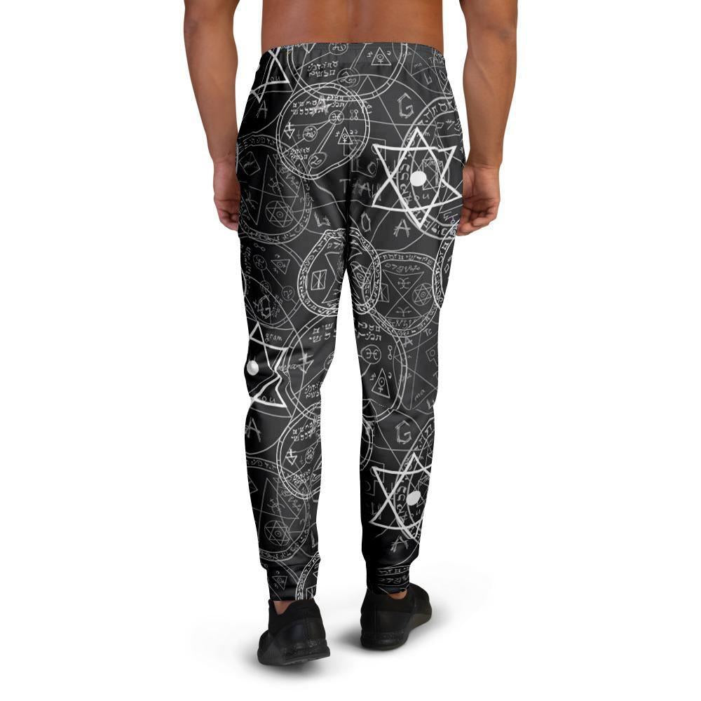 Pentagram Gothic Witch Men's Joggers-grizzshop