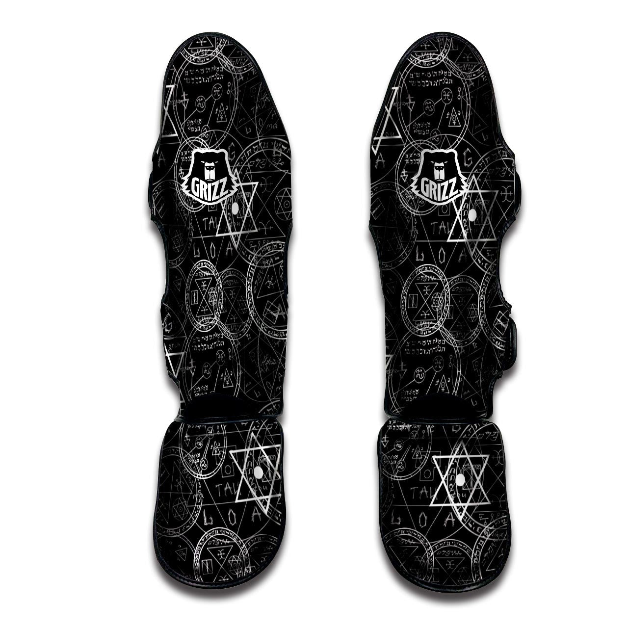 Pentagram Gothic Witch Muay Thai Shin Guard-grizzshop