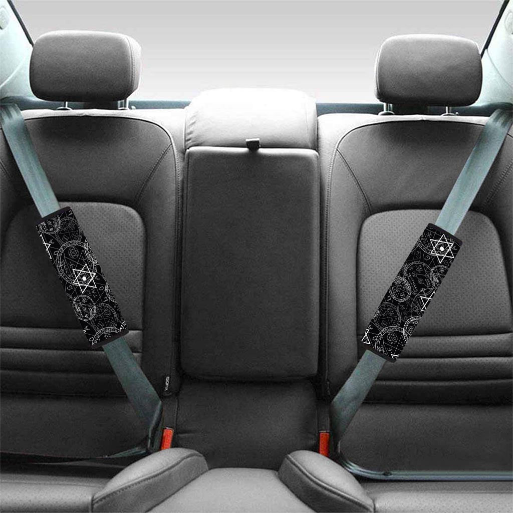 Pentagram Gothic Witch Seat Belt Cover-grizzshop