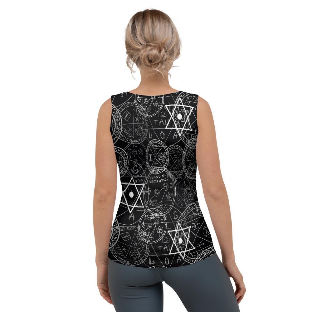Pentagram Gothic Witch Women's Tank Top-grizzshop