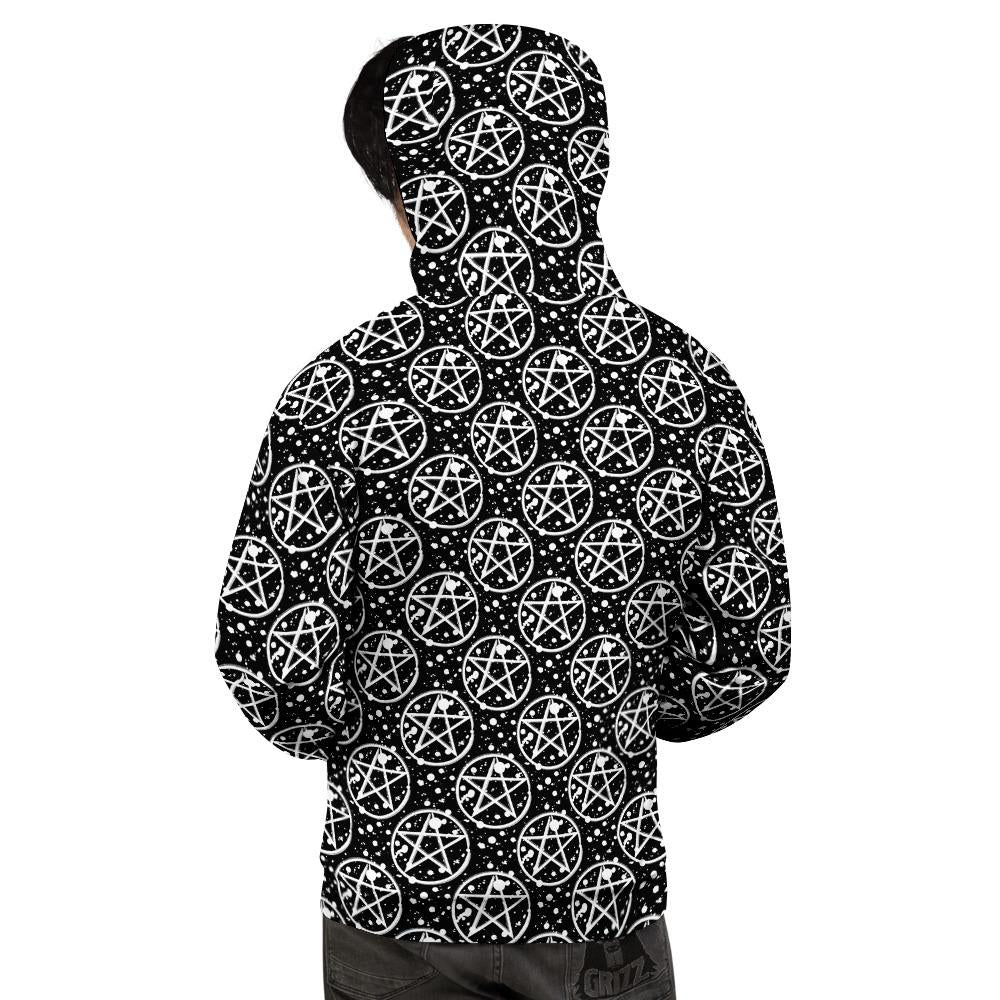 Pentagram Pentagram Magic Pattern Men's Hoodie-grizzshop