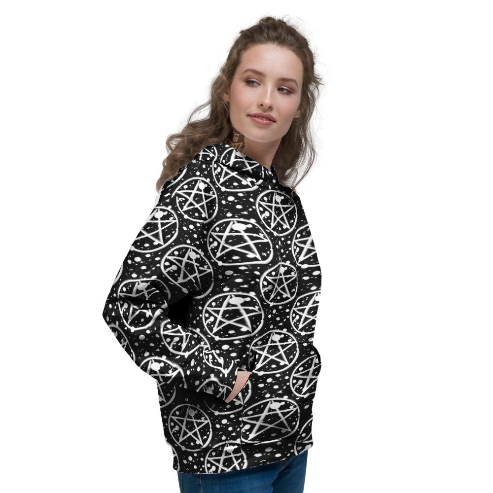Pentagram Pentagram Magic Pattern Women's Hoodie-grizzshop