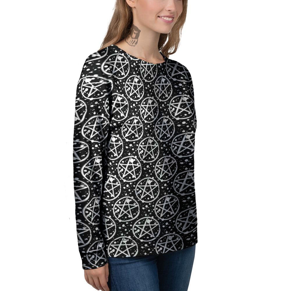 Pentagram Pentagram Magic Pattern Women's Sweatshirt-grizzshop