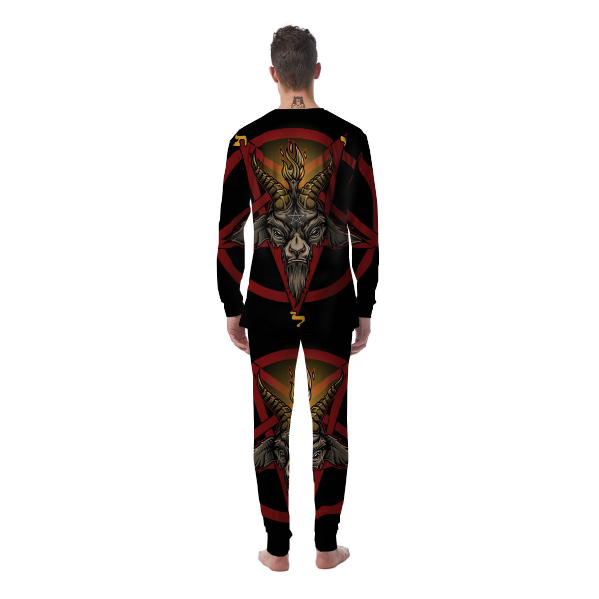 Pentagram Symbol Magic Print Men's Pajamas-grizzshop