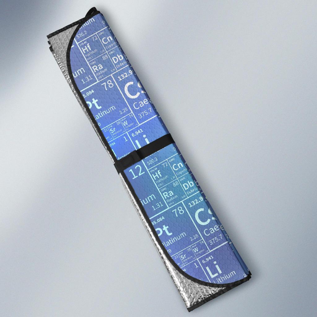 Periodic Table Science Pattern Print Car Sun Shade-grizzshop