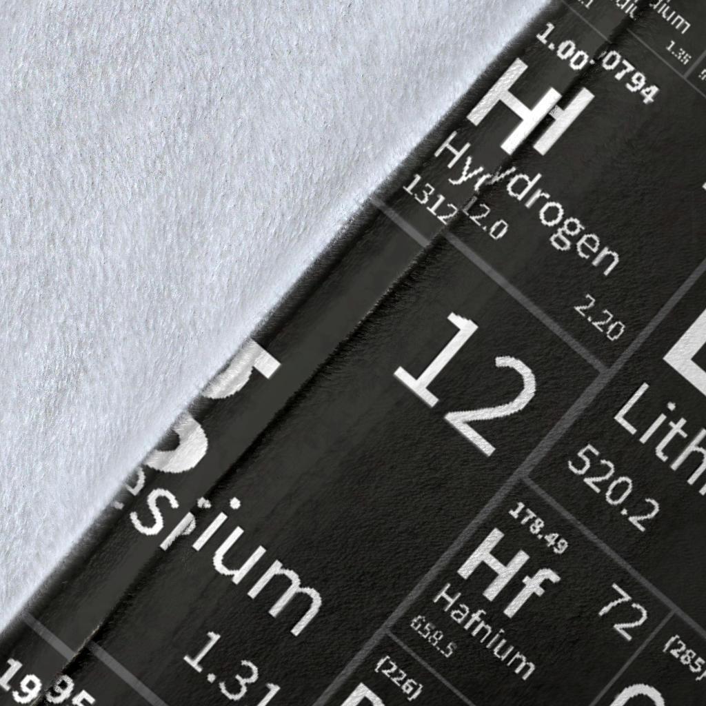 Periodic Table Science Print Pattern Blanket-grizzshop
