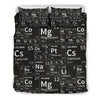 Periodic Table Science Print Pattern Duvet Cover Bedding Set-grizzshop