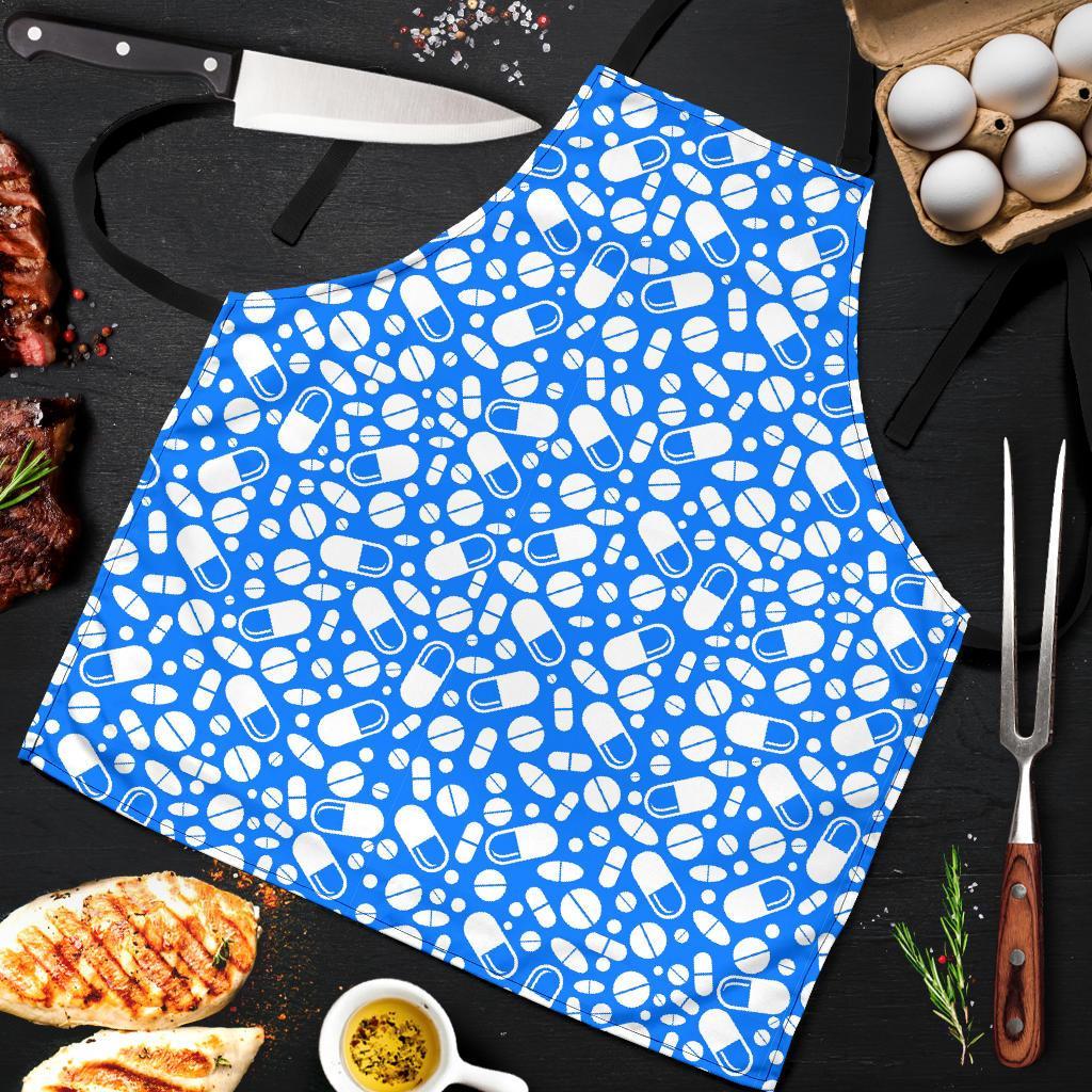 Pharmacy Pattern Print Men's Apron-grizzshop