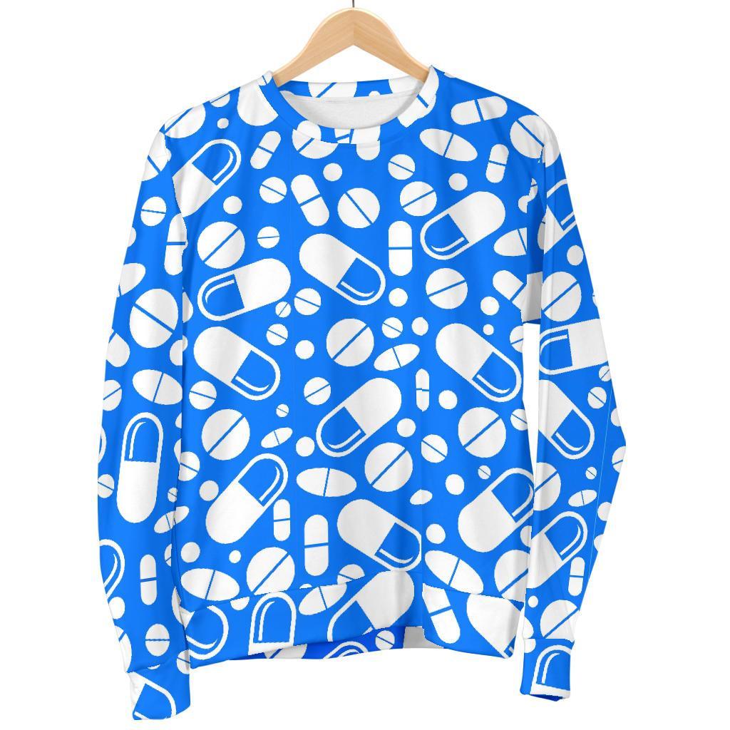 Pharmacy Pattern Print Women's Sweatshirt-grizzshop
