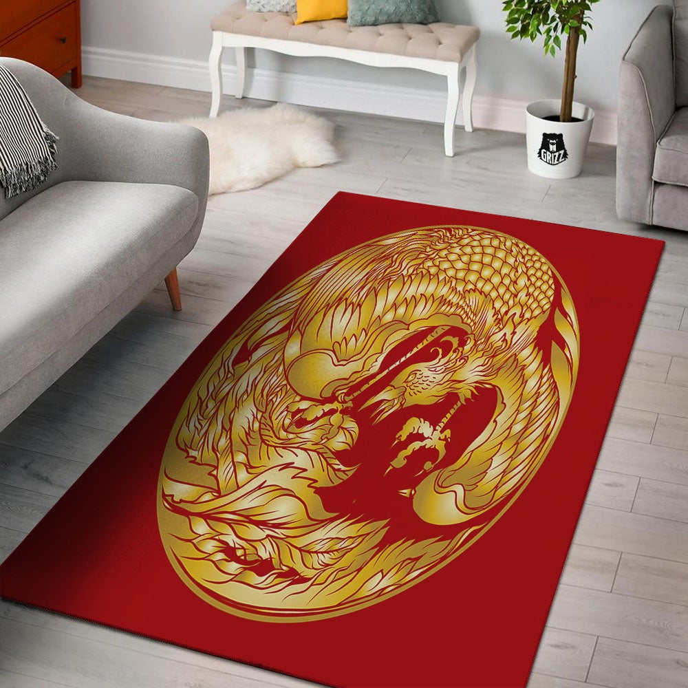 Phoenix Japanese Print Floor Mat-grizzshop