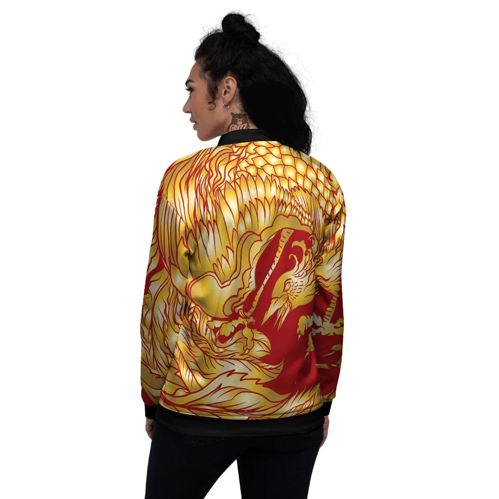 Phoenix Japanese Print Women's Bomber Jacket-grizzshop