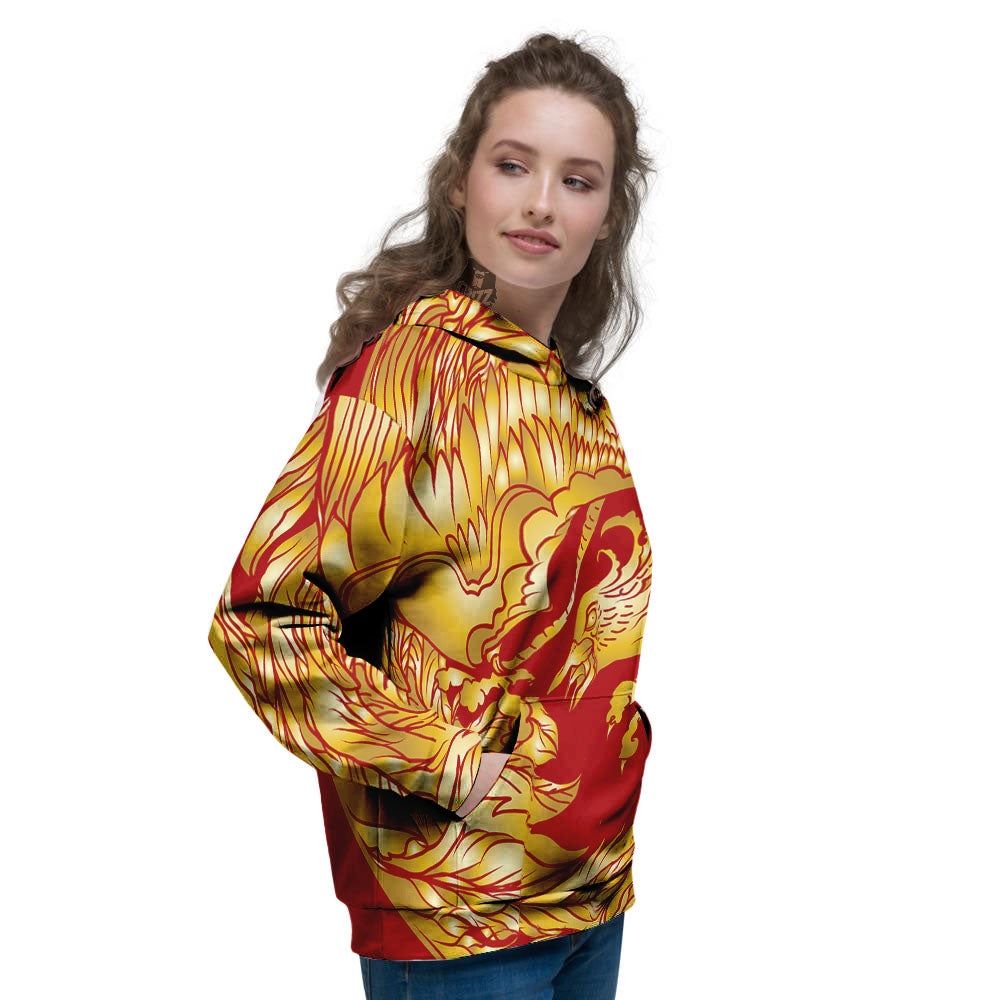 Phoenix Japanese Print Women's Hoodie-grizzshop