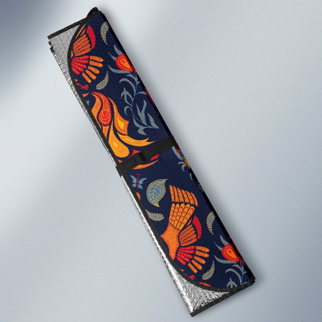 Phoenix Pattern Print Car Sun Shade-grizzshop
