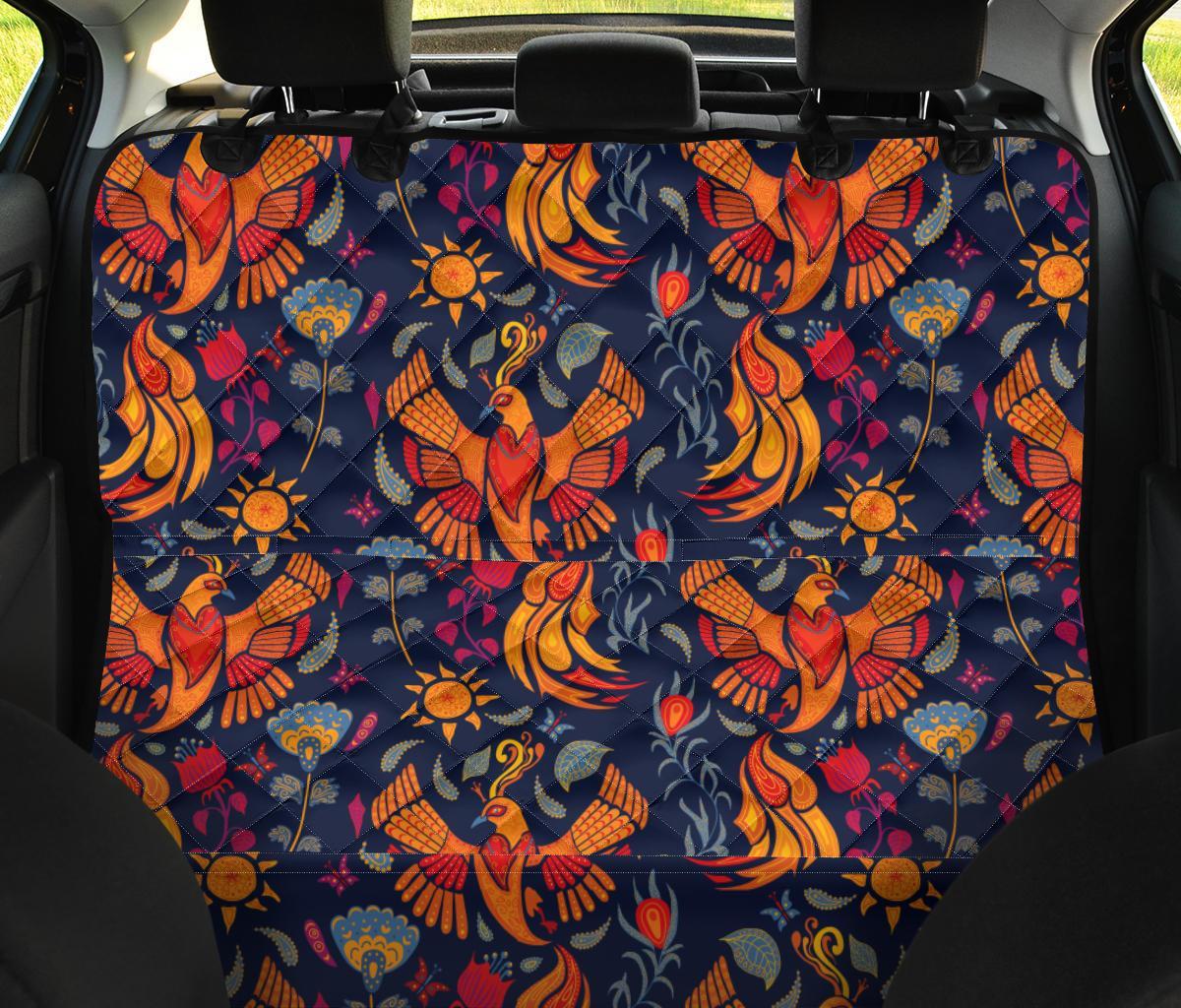 Phoenix Pattern Print Pet Car Seat Cover-grizzshop