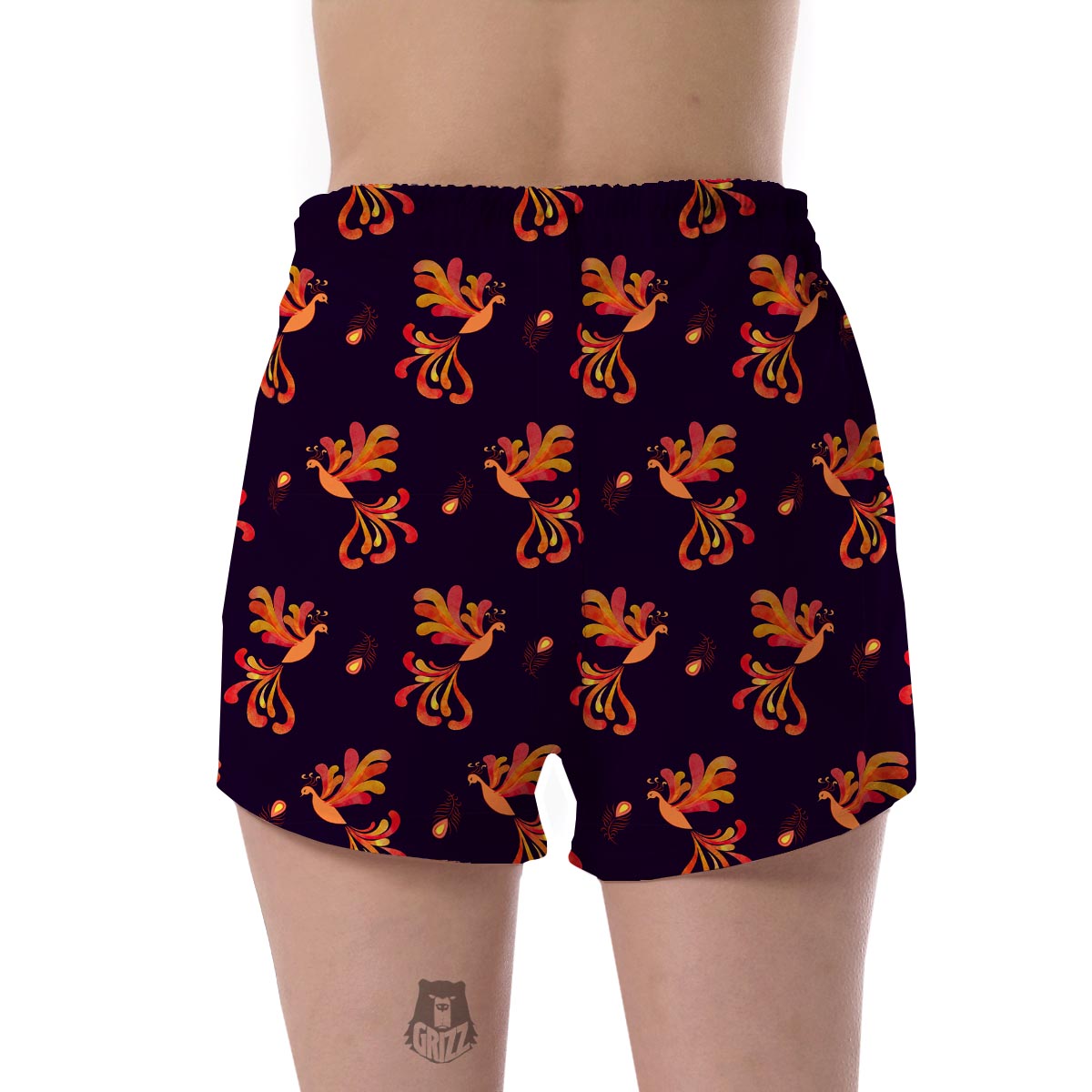 Phoenix Print Pattern Women's Shorts-grizzshop