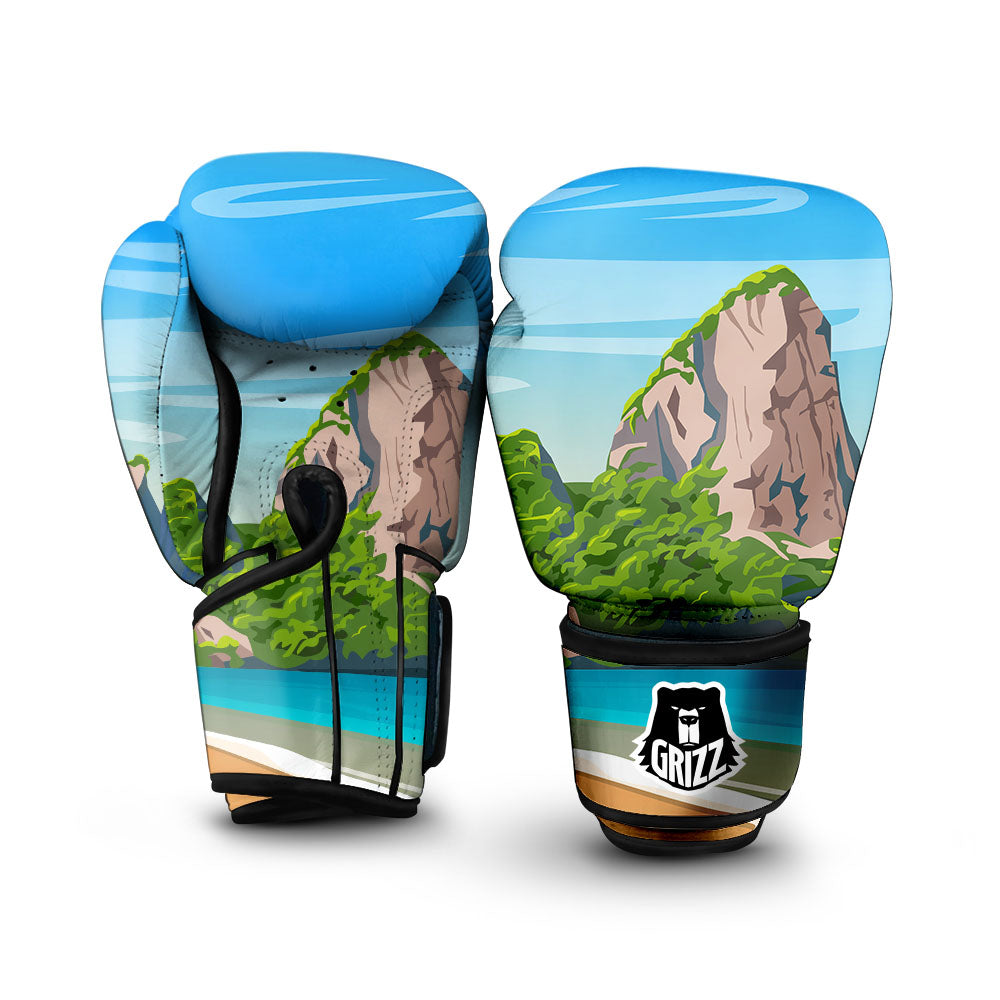 Phuket Thailand Cartoon Print Boxing Gloves-grizzshop