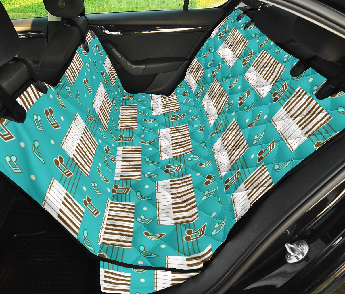 Piano Pattern Print Pet Car Seat Cover-grizzshop