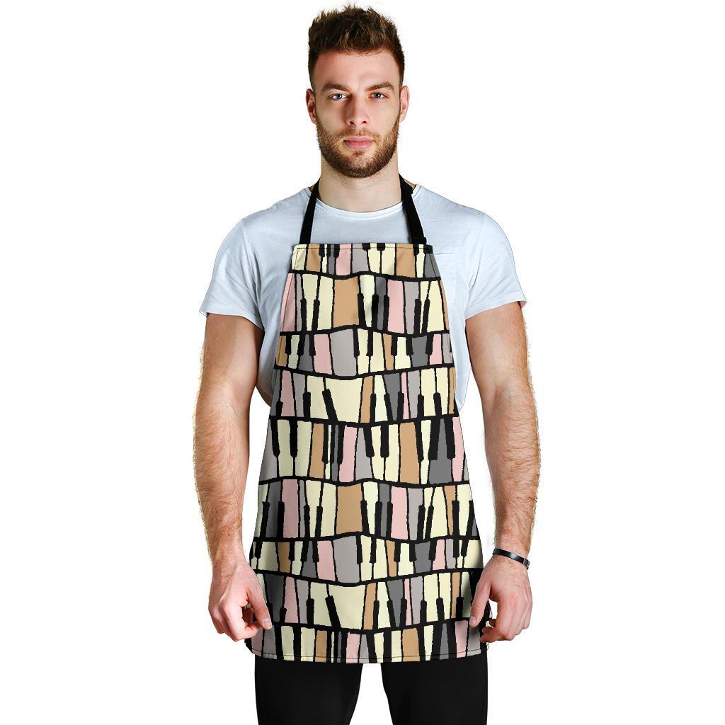 Piano Print Pattern Men's Apron-grizzshop