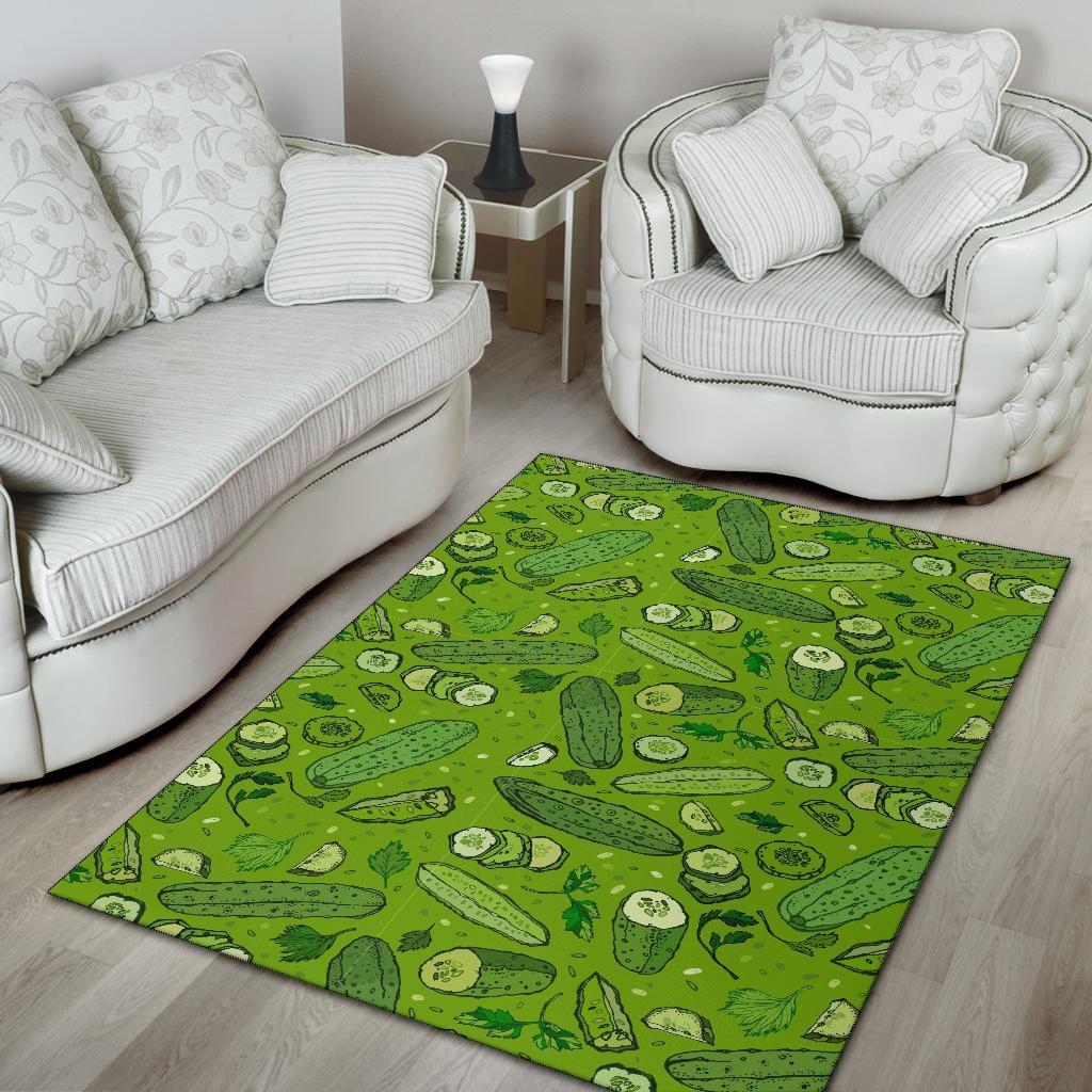 Pickle Cucumber Print Pattern Floor Mat-grizzshop