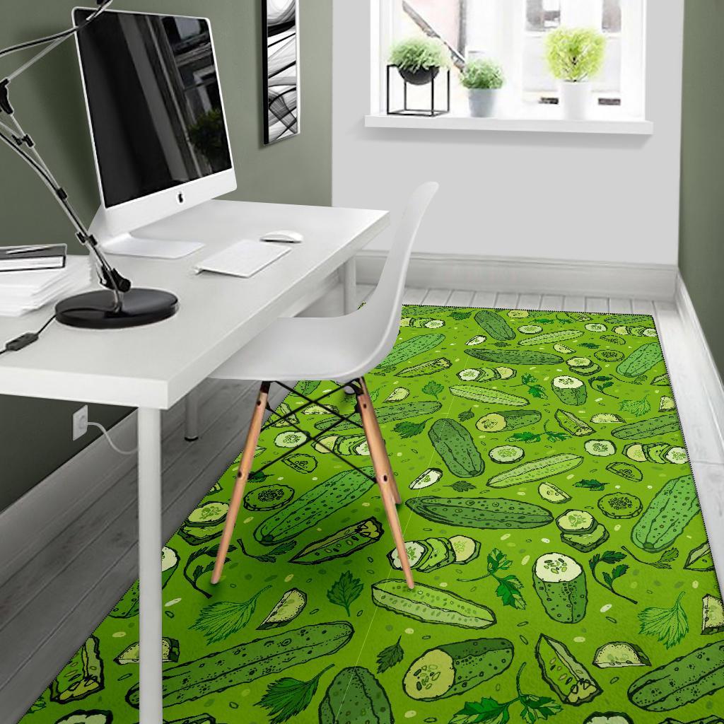 Pickle Cucumber Print Pattern Floor Mat-grizzshop