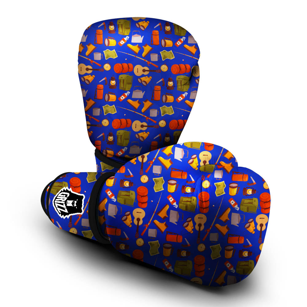 Picnic Camping Print Pattern Boxing Gloves-grizzshop