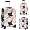 Pig Hand Drawn Pattern Print Luggage Cover Protector-grizzshop