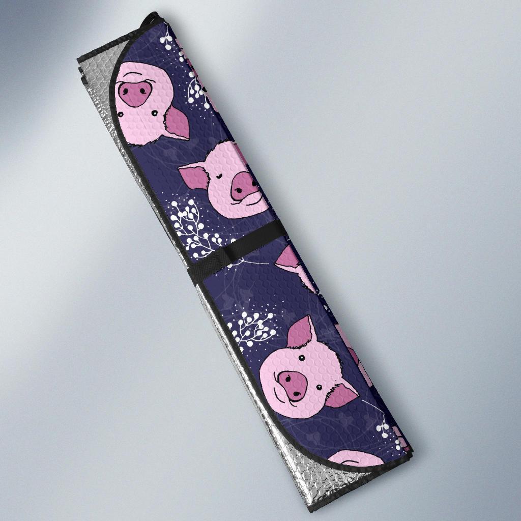 Pig Pattern Print Car Sun Shade-grizzshop