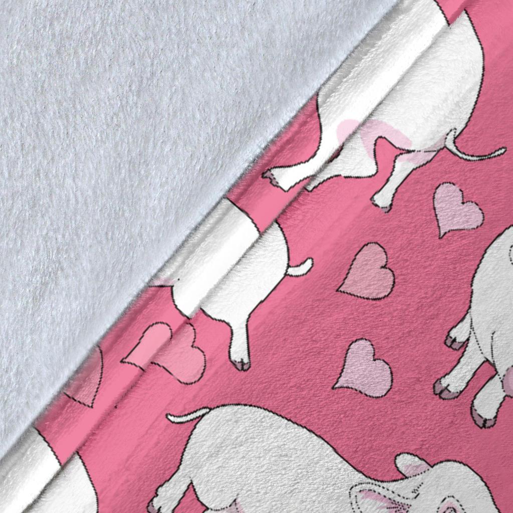Pig Heart Pattern Print Blanket-grizzshop