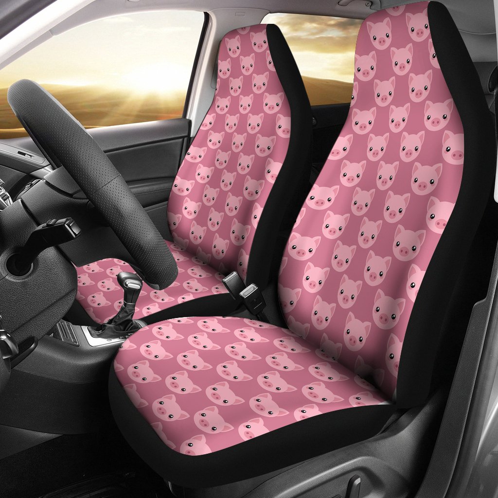 Pig Print Pattern Universal Fit Car Seat Cover-grizzshop