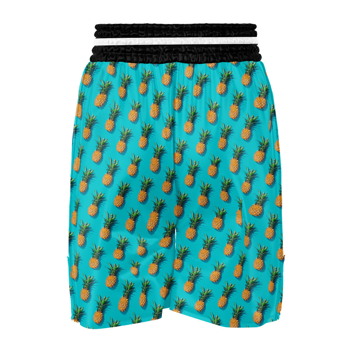 Pineapple Blue Print Pattern Boxing Shorts-grizzshop