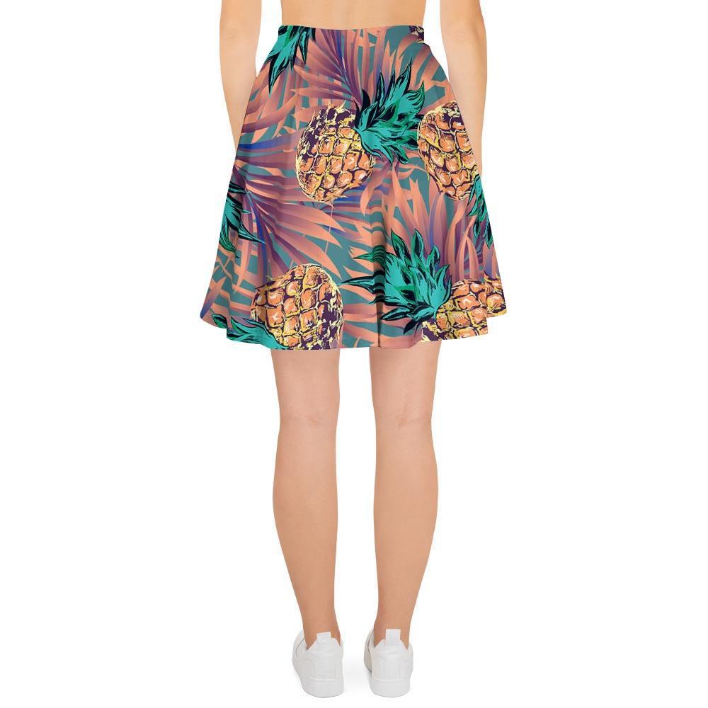 Pineapple Hawaiian Print Women's Skirt-grizzshop