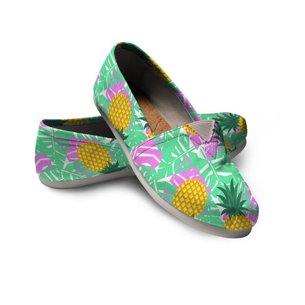 Pineapple Print Canvas Shoes-grizzshop