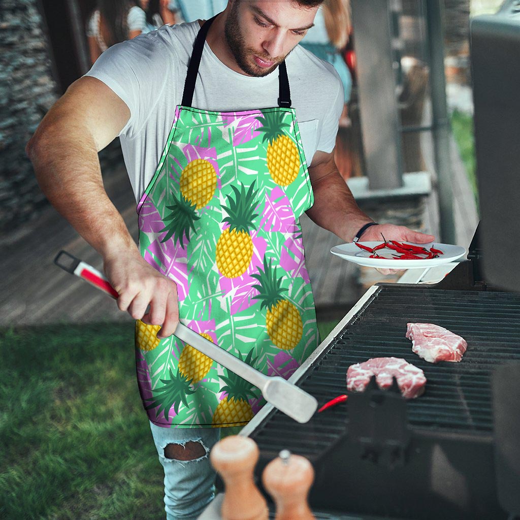 Pineapple Print Men's Apron-grizzshop
