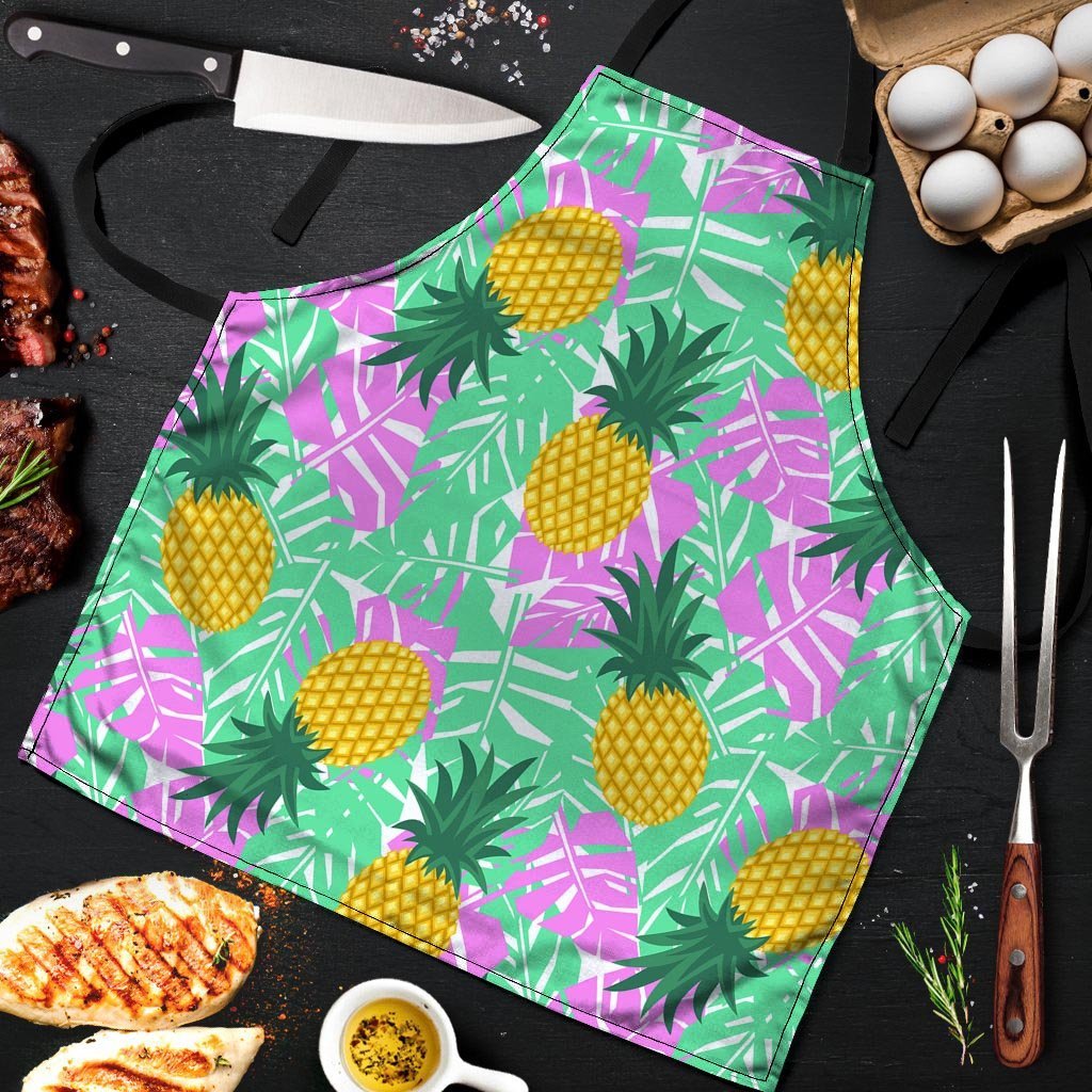 Pineapple Print Men's Apron-grizzshop