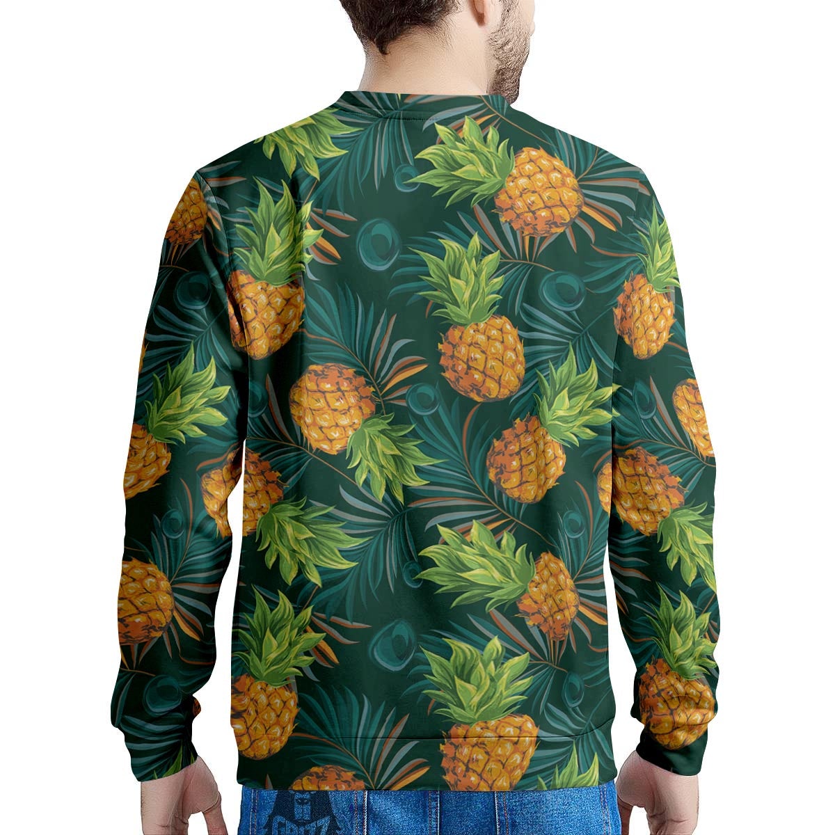 Pineapple Summer Print Pattern Men's Sweatshirt-grizzshop
