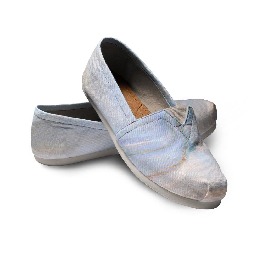 Pink Beige Marble Canvas Shoes-grizzshop