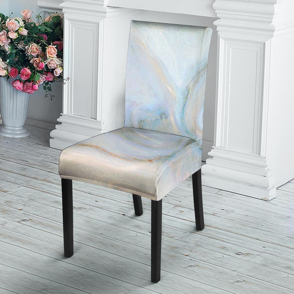 Pink Beige Marble Chair Cover-grizzshop