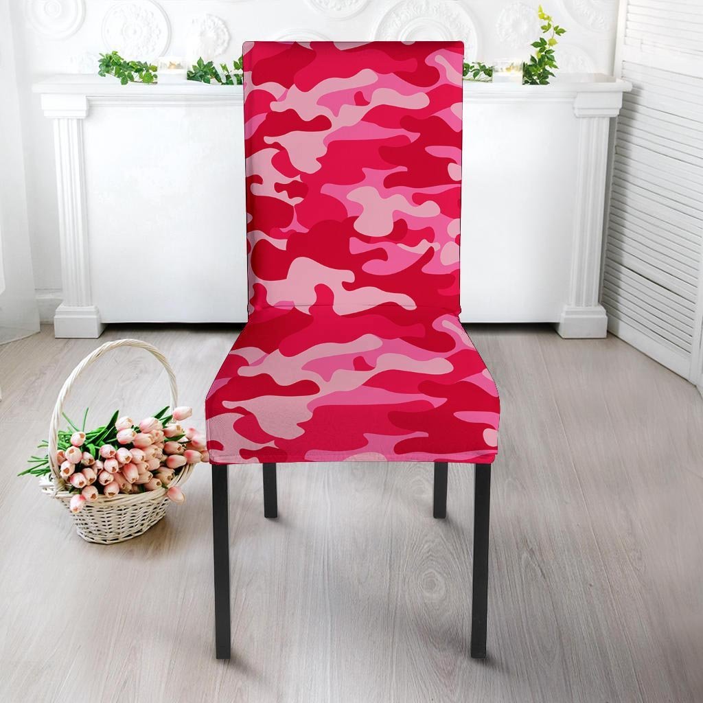 Pink Camo Print Chair Cover-grizzshop