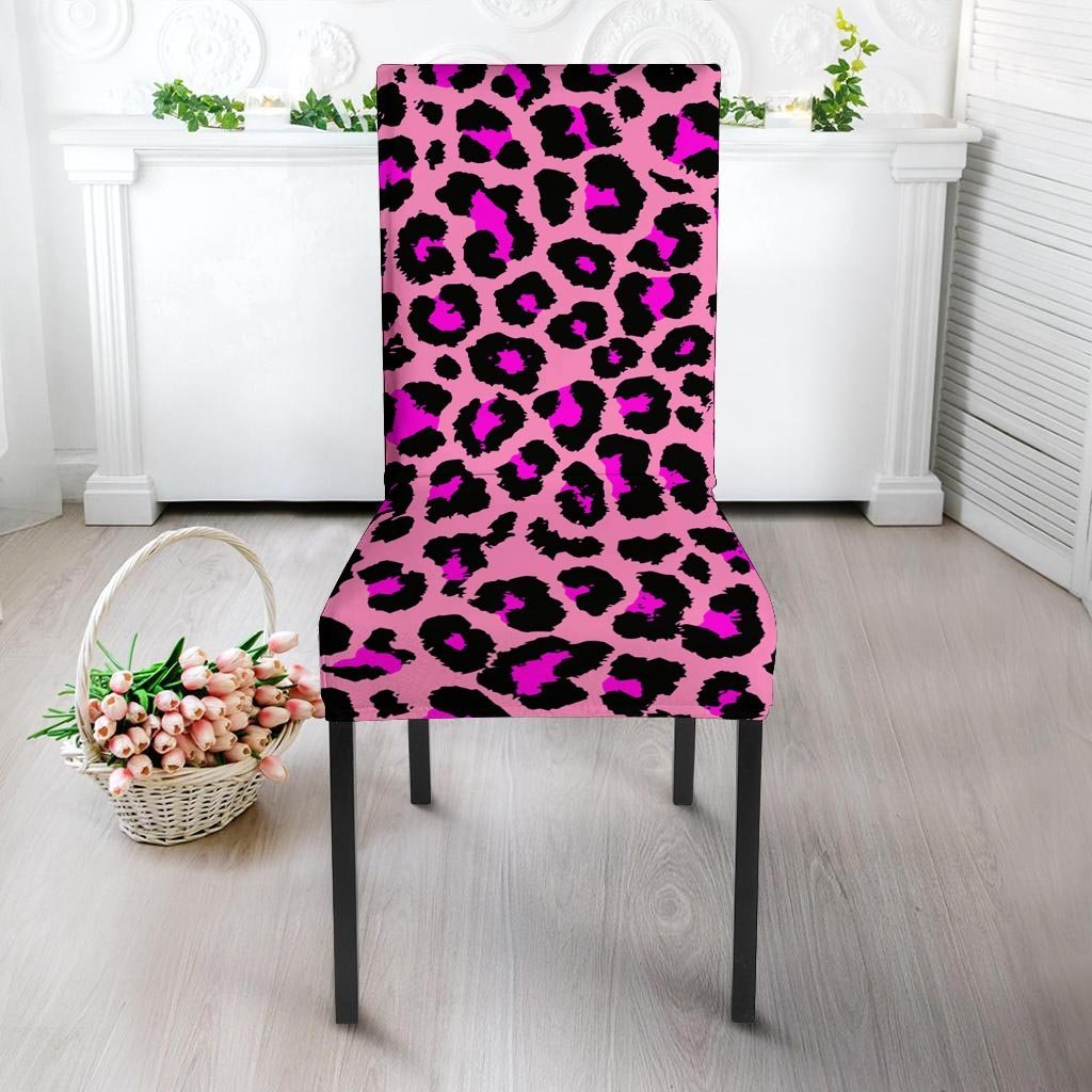 Pink Cheetah Leopard Chair Cover-grizzshop
