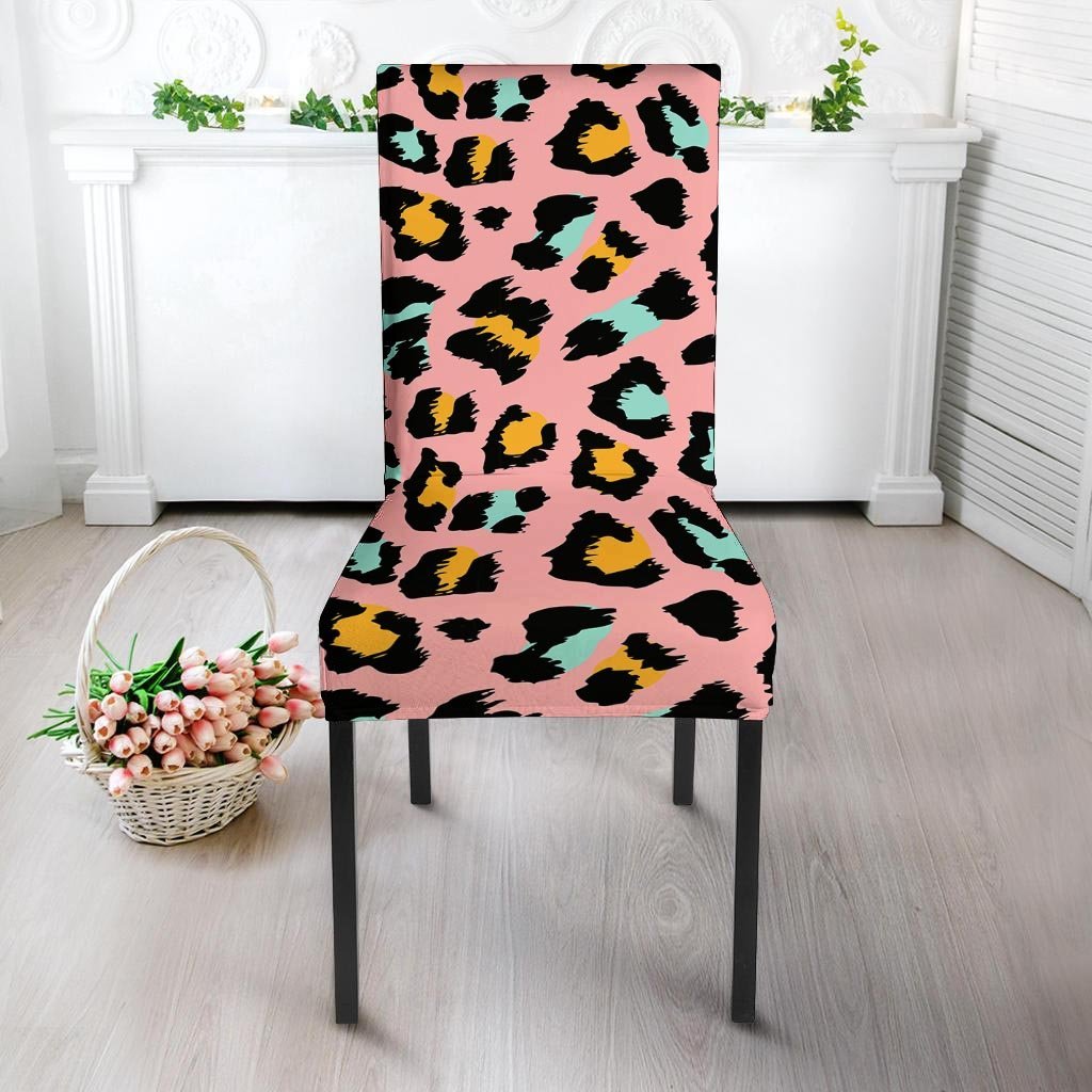 Pink Cheetah Print Chair Cover-grizzshop