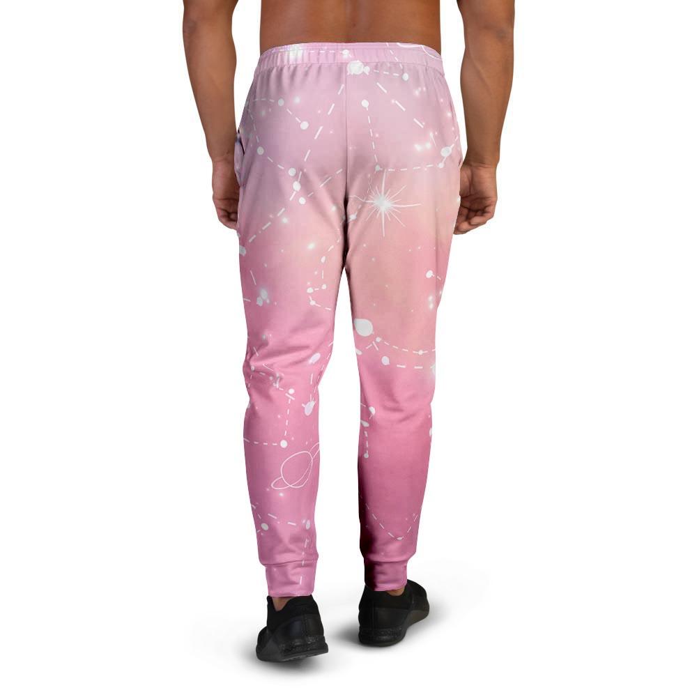 Pink Galaxy Stardust Men's Joggers-grizzshop