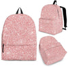 Pink Glitter Pattern Print Backpack-grizzshop