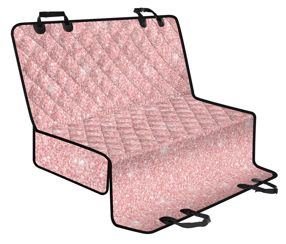 Pink Glitter Pattern Print Pet Car Seat Cover-grizzshop