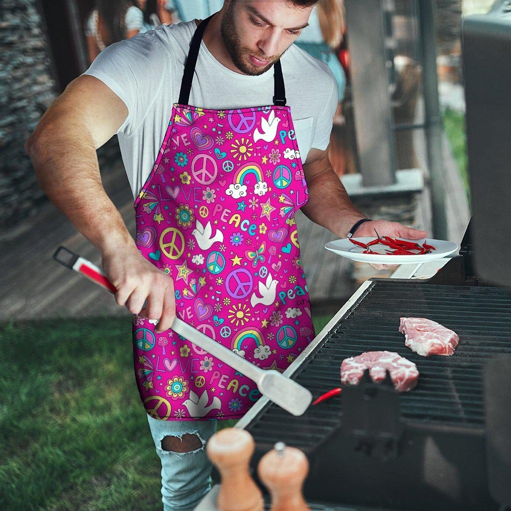 Pink Hippie Men's Apron-grizzshop